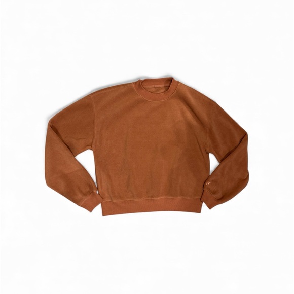 Fabletics Rayne Polar Fleece Crewneck Pullover Cozy Soft Sweatshirt Size Small - Picture 2 of 5